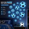 Glow In The Dark Cartoon Football Stickers Creative Glowing Football Stickers Nursery Decor