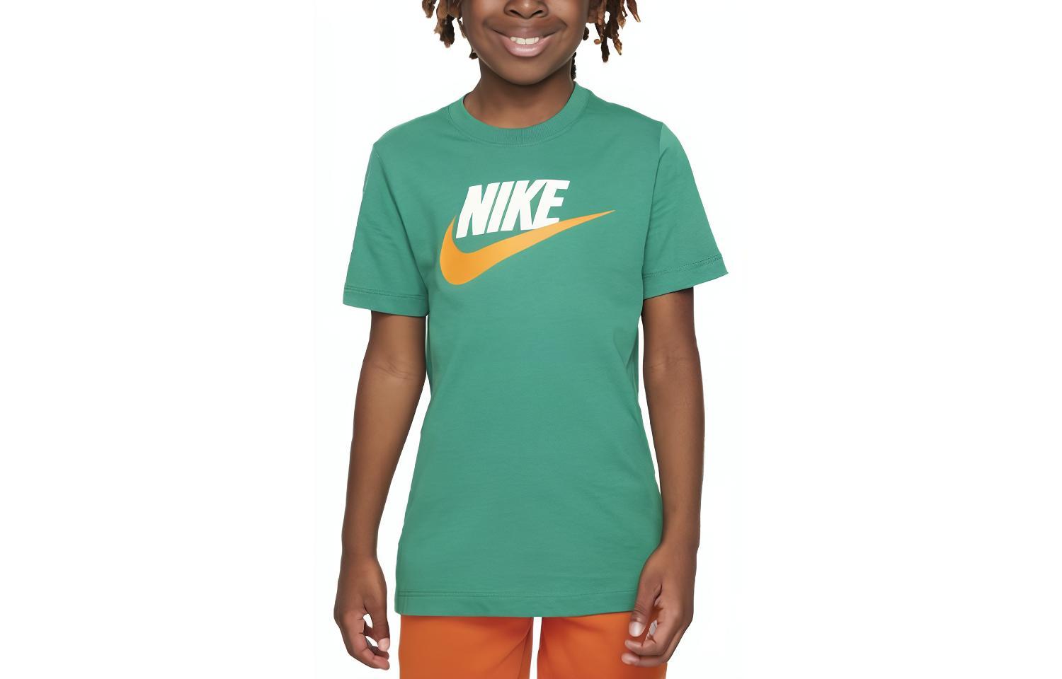 Футболка Nike Детская Одежда Спортивная Одежда Зеленая Детская DV2579-314 L