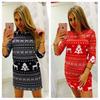 Luxurious Women Long Sleeve Knitted Sweater Sweatshirt Pullover Mini Jumper Dress