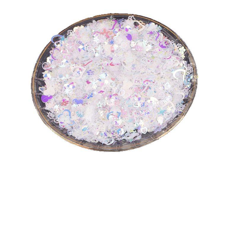 Iridescent Geometric PVC Sequin Nail Art Decorations