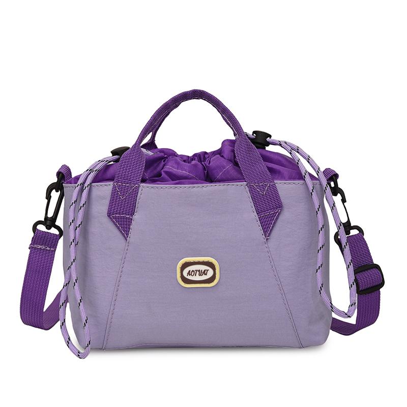 Sommer Zugband Colorblock Modisch Leicht Nylon Schultertasche Lässig Outdoor Phe Tasche