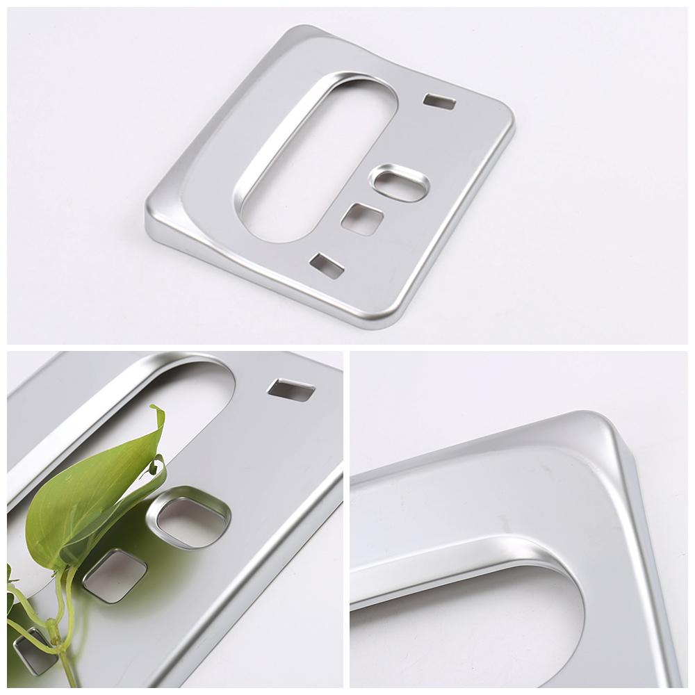 For Nissan Qashqai J11 2014  Car Roof Reading Light Lamp Frame Decoration Cover Trim Matte Silver
