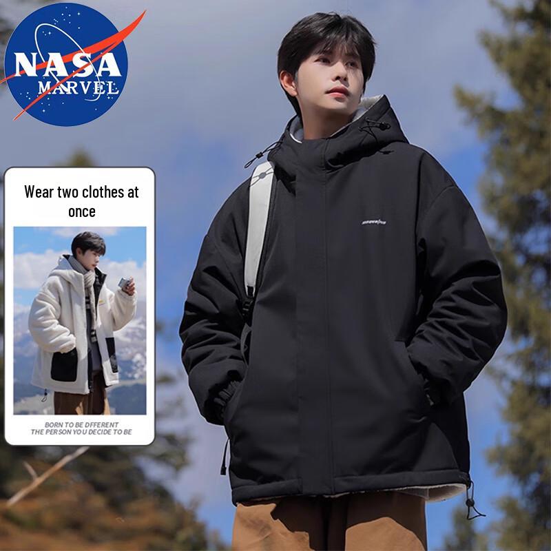 

NASA MARVEL Men s Reversible Lambswool Lined Padded Jacket 2XL