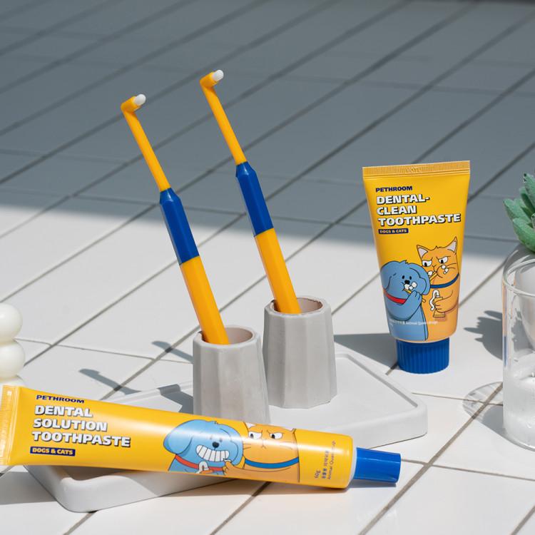 Point Solution Set (Toothbrush + Toothpaste) Ultra-small ultra-fine toothbrush + toothpaste Bad breath tartar removal