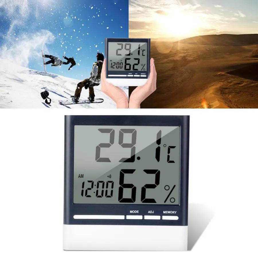 Home Weather Station, Room Thermometer, Hygrometer, Alarm Clock, Home Thermometer, Weather Station, Table Clock