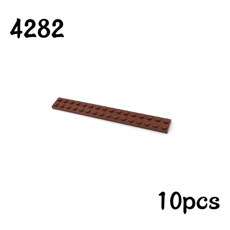 Non-Toxic Newest Building Blocks Thin Figures Bricks Plate 10Pcs Size 2X16 Dots Basepate Board 4282 Toys For Children Gifts