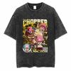 One Piece ONE PIECE Luffenica Street Vintage Old Cotton Washed Short Sleeve T-Shirt Harajuku Top Men