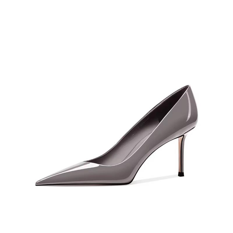 Pointed temperament thin heel shallow mouth