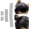 Women Invisible Broken Hair Hairpin Adult Tiara Tools Roll Curve Needle Bangs Fixed Insert Comb Professional Styling Accessories
