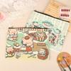 Cute Little Bear Cosmetic Bag Cartoon Canvas Makeup Bag Large Capacity Travel Toiletry Bag Clutch Bag For Girl Gifts