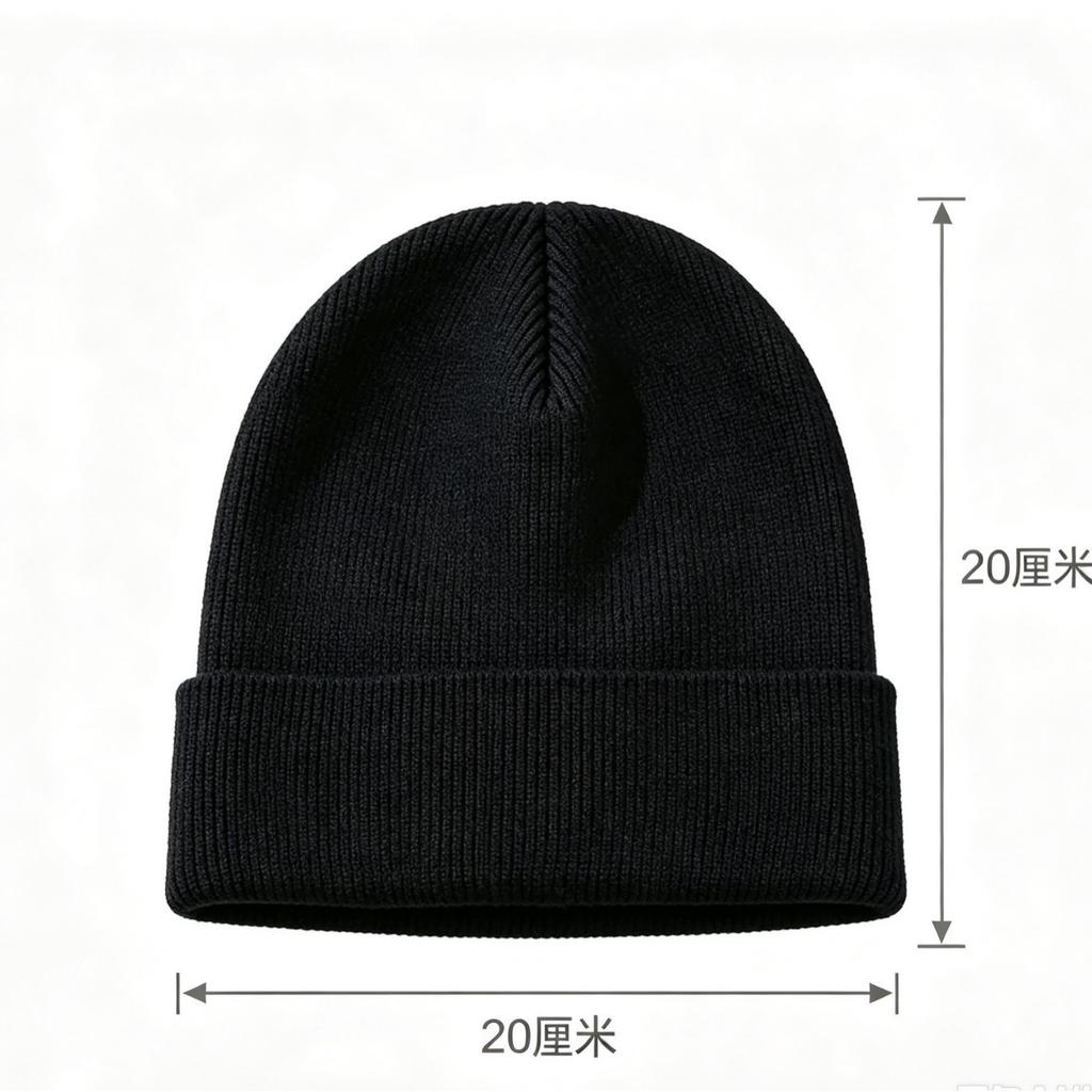 Autumn and Winter Solid Color Versatile Knitted Hat Men's and Women's Fashion Simple Wool Hat Street Trend Cold Hat Pullover Hat