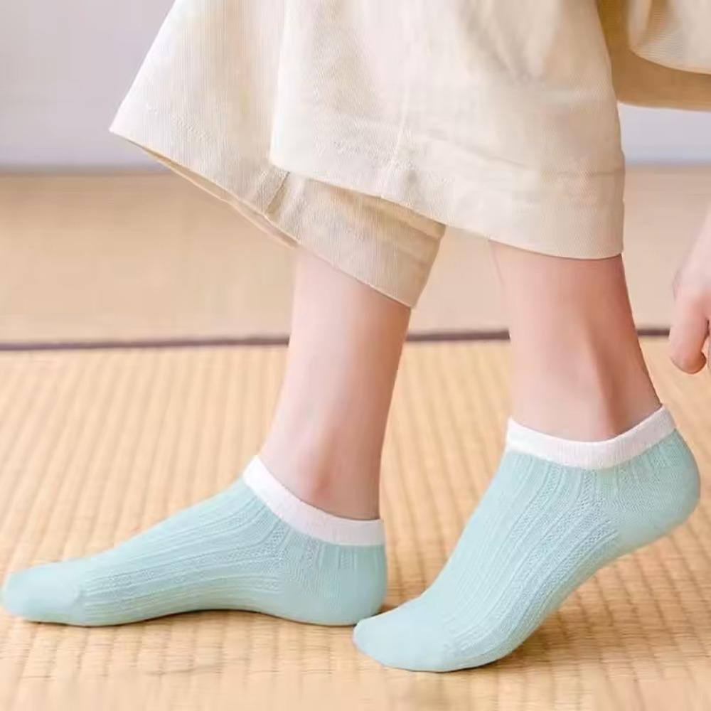 5 Pairs Multicolor Short Socks Thin Ankle Socks New Socks Women