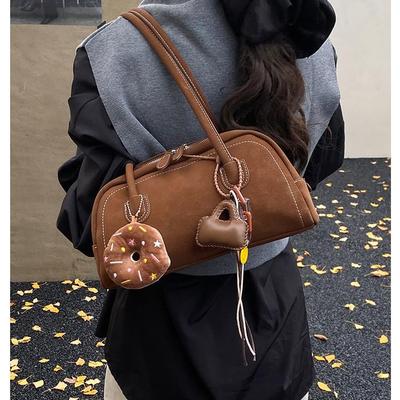 Large Capacity Retro Frosted Women's Shoulder Handbag - 2025 Autumn/Winter Versatile Fashion Underarm Bag