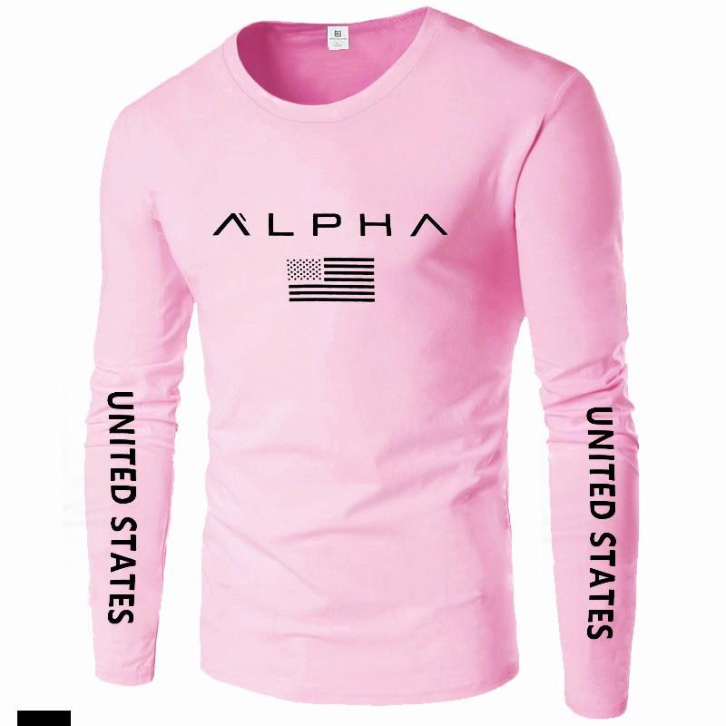 

Men s Print Long Sleeve Sweatshirt Round Neck Inner Thin Base Layer Top For Spring And Autumn Male T shirt Male Clothing S