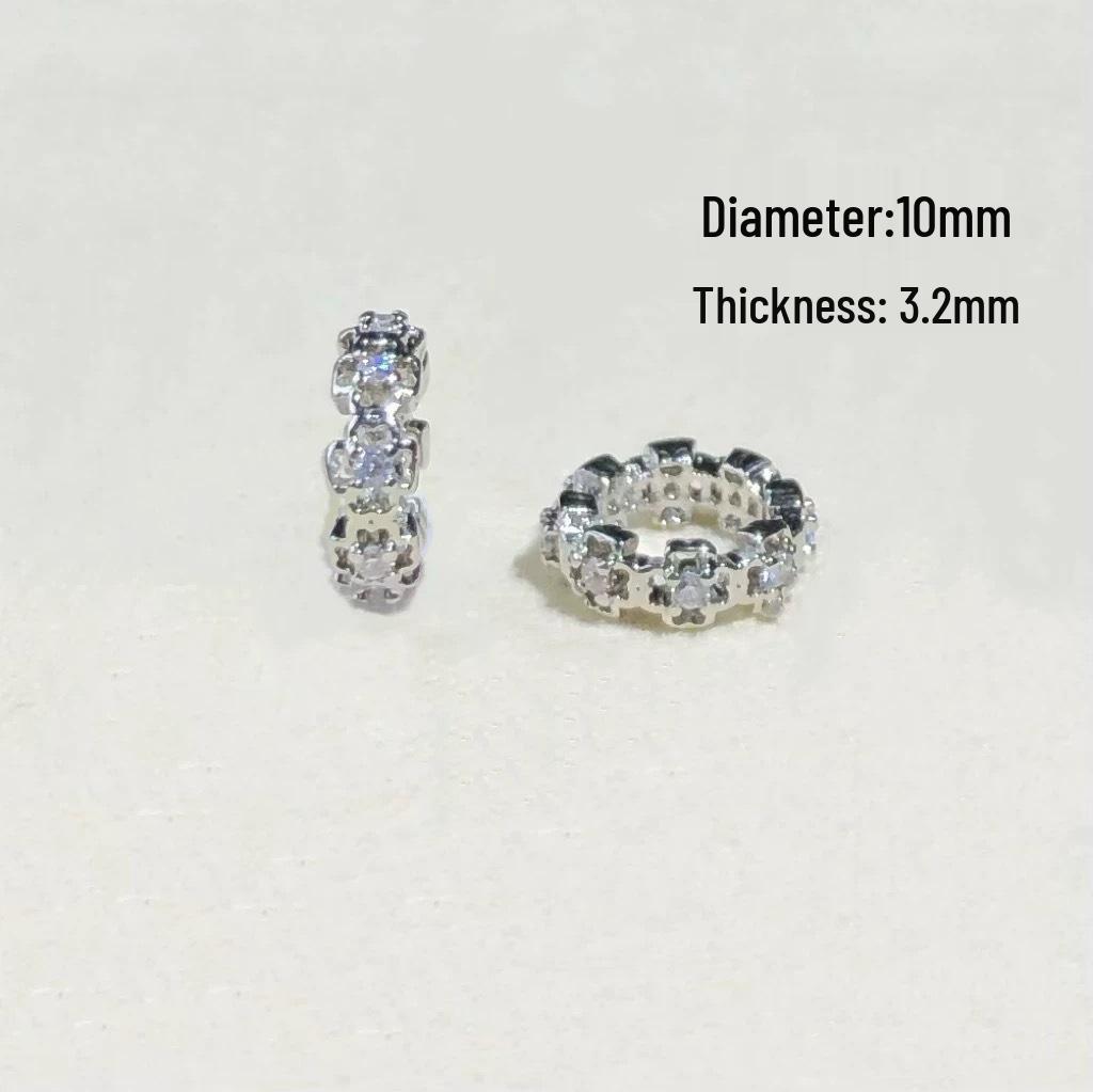 14k Gold-Plated Color-Preserving Crystal Spacer Beads for DIY Bracelets and Necklaces