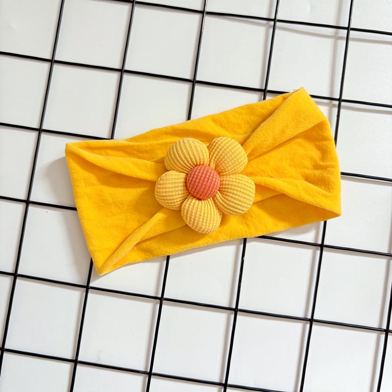 Cute Floral Baby Hair Band - Summer Protection Elastic Headband for Boys & Girls