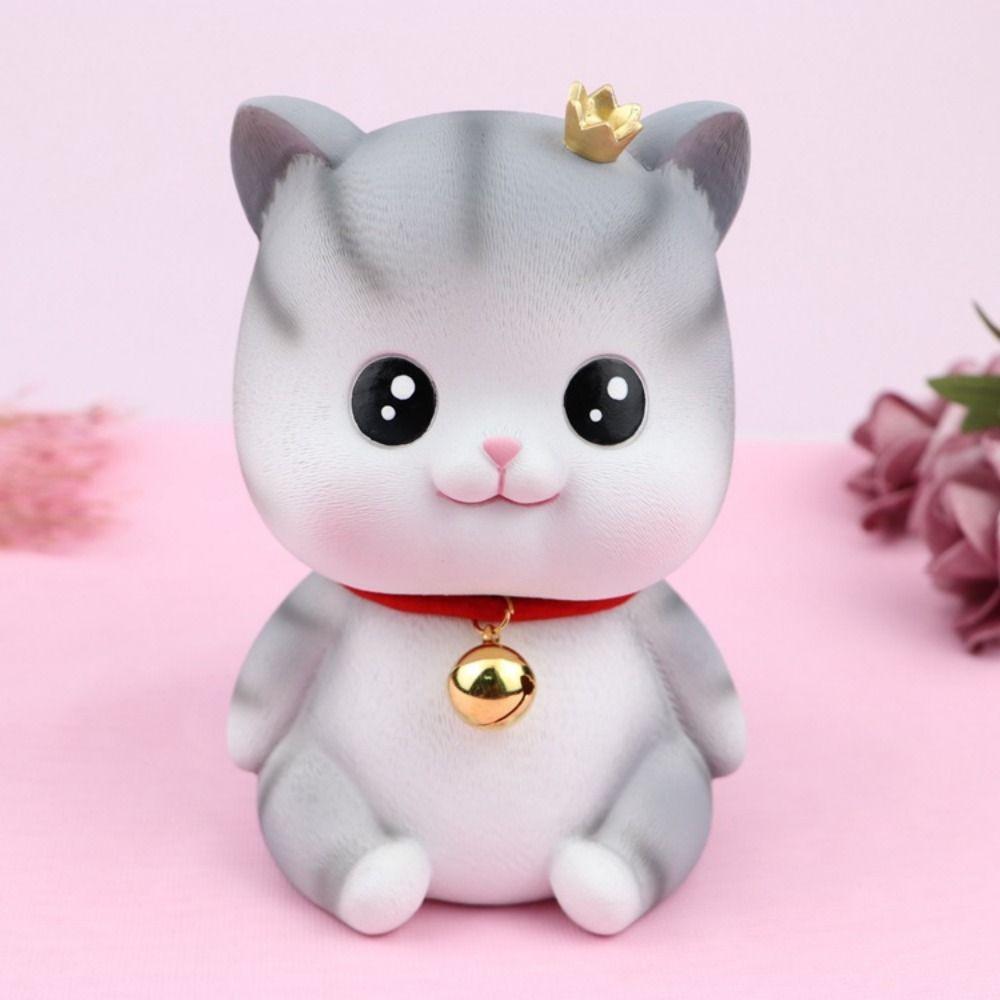 

Мультяшный настольный кот, украшение, милый кот, копилка, большая емкость, кот, копилка, подарок на день рождения