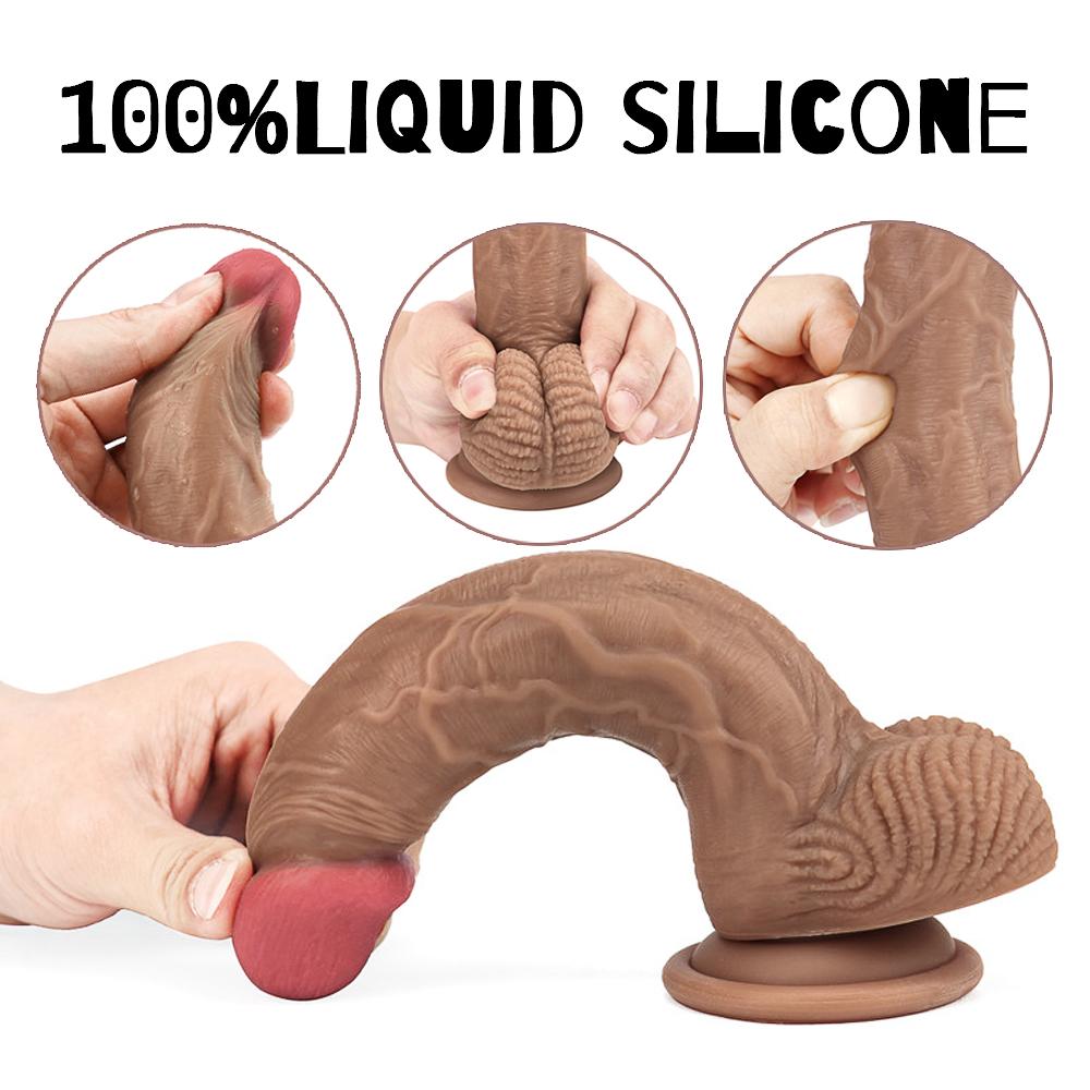 MoDi Dildo Stretch Schub G-Punkt Klitoris Anal Erwachsene Sex Spielzeug für Frauen Paar Flirten Werkzeug