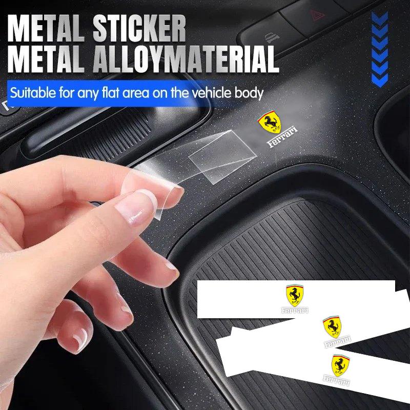 Car Interior Emblem Sticker Accessories for Ferrari SJ Roma Spider SF90 Portofino F8 Competizione Purosangue LaFerrari Daytona HS9