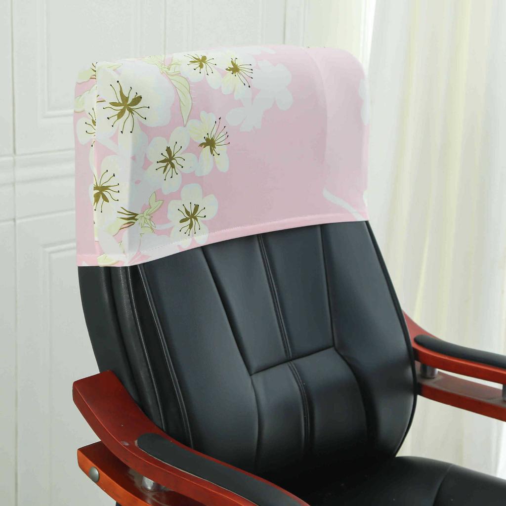 Elastic Boss Chair Headpillow Case Office Chair Cover Swivel Chair Headpillow Case Computer Chair Headpillow Seat Dustproof Head Cover