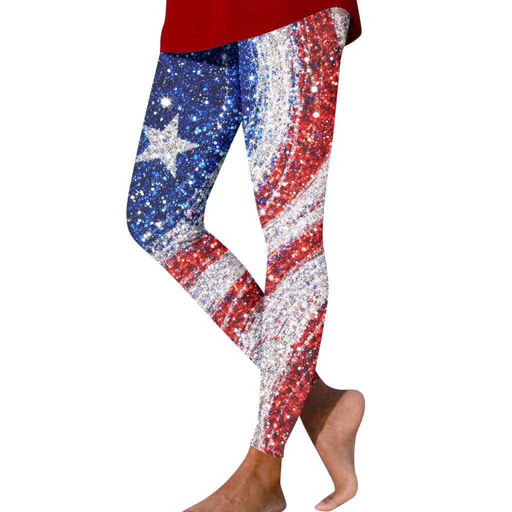 Women's Fashion Casual Print Straight-Leg Pants Outdoor Printed Slim Yoga Pants
