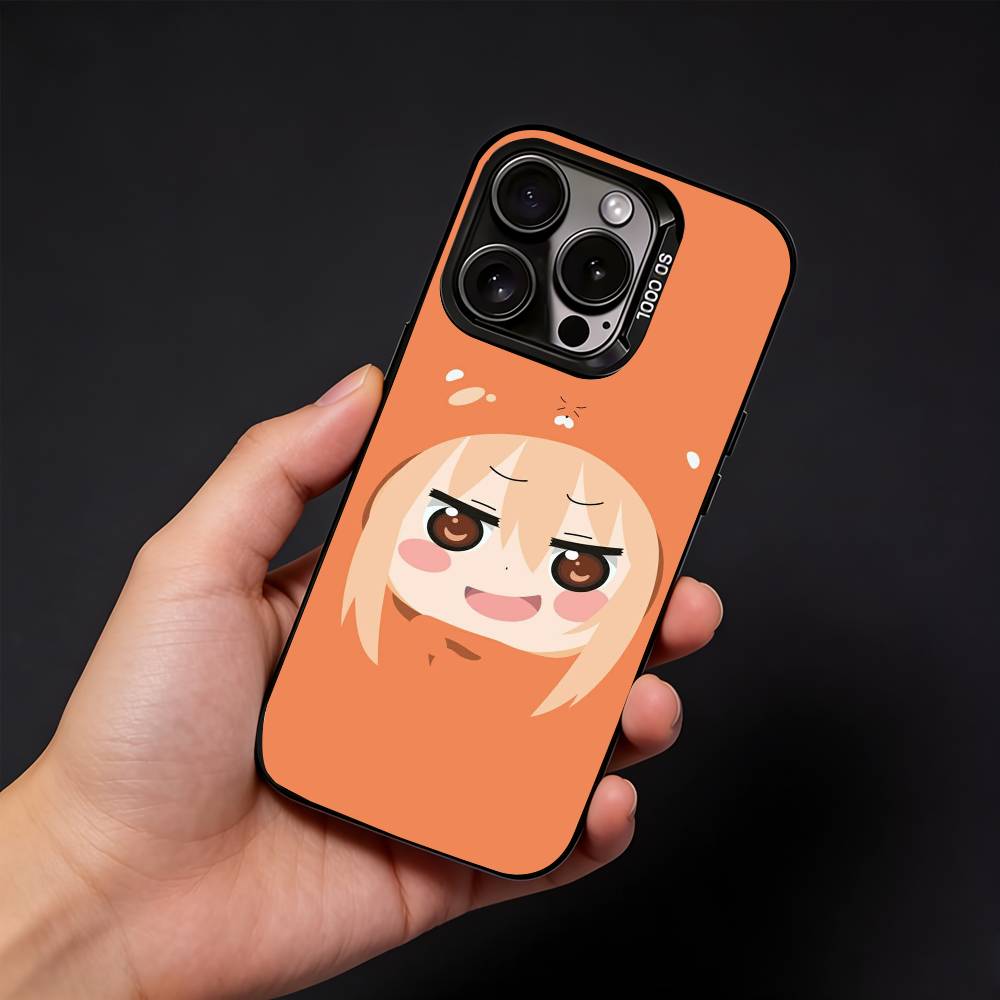 H-Himouto Umaru ChanS Phone Case For iPhone17, 16,15,14,13,12 Pro Max Black Candy Matte Shockproof Cover iPhone15