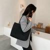 Canvas Bag for Girls, Large Capacity Handbag, Single Shoulder Shopping Bag, Simple Tote Bag