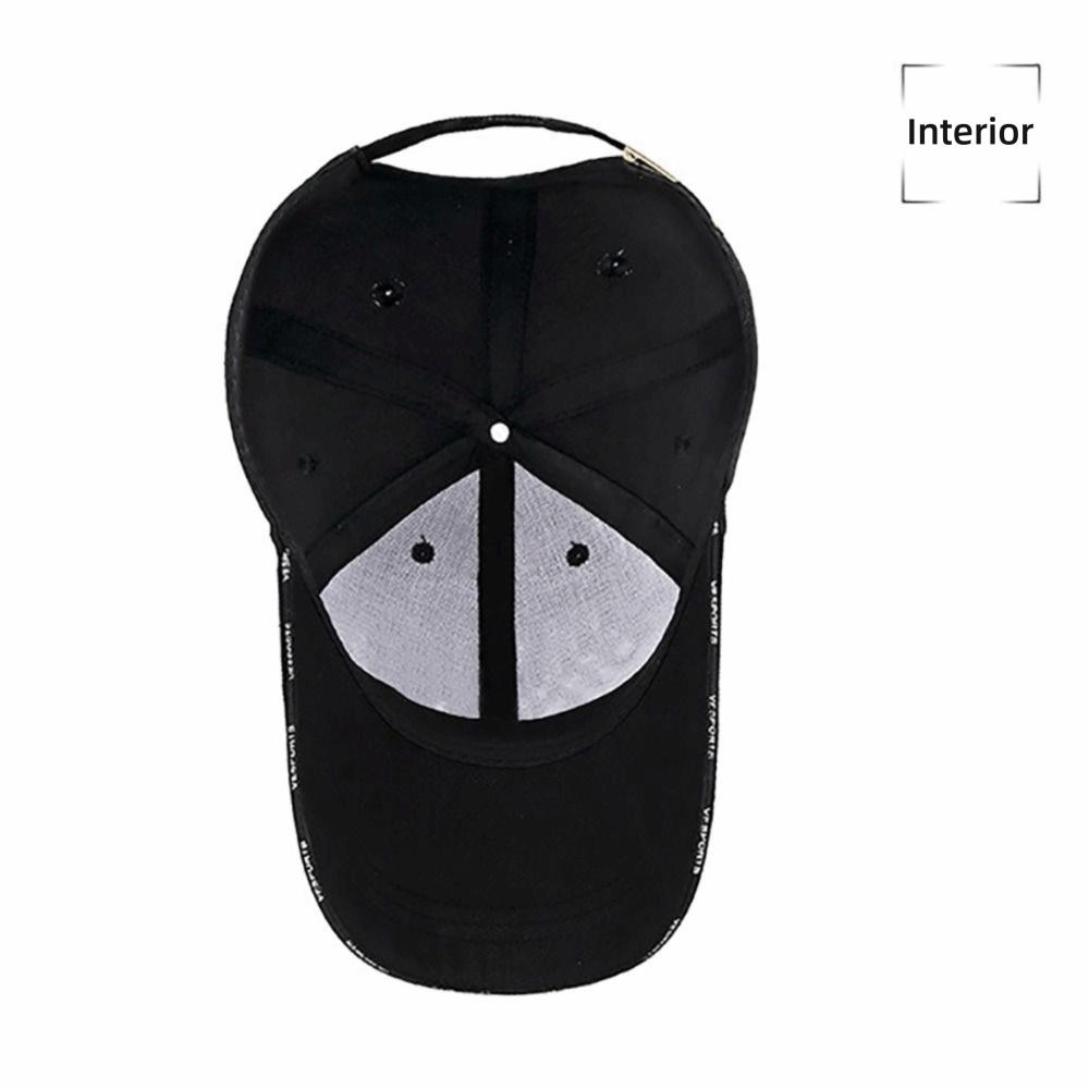 New Adjustable Baseball Hat Unisex Black White Baseball Cap Sun Hat Spring Summer