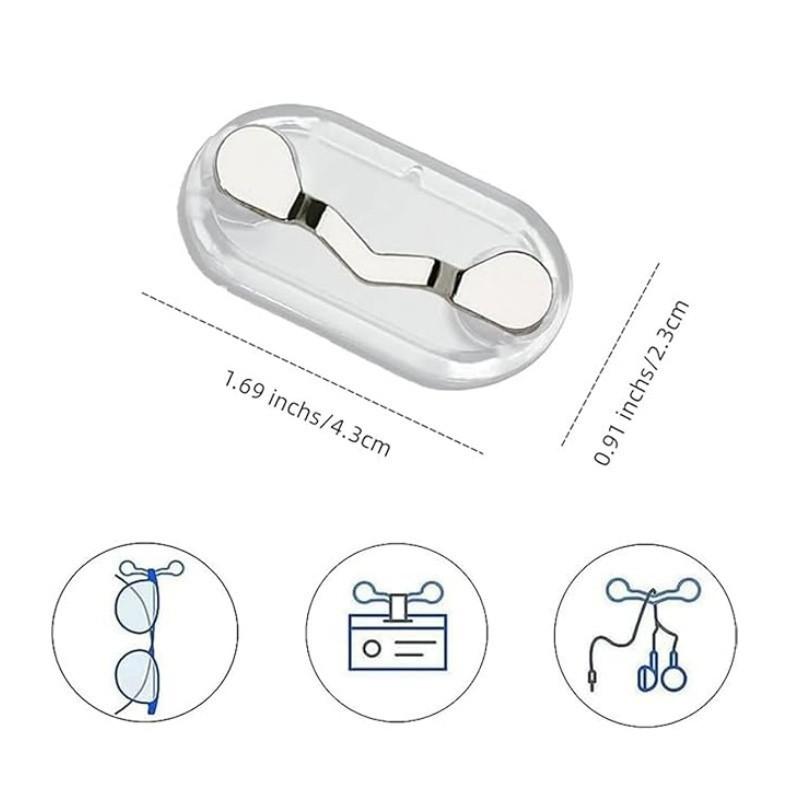Magnetic Eyeglass Holder Clip Magnet Brooch For Shirt Collar Id Badge Holder And Earphone Clip Magnetic Accessory 1/2Pcs