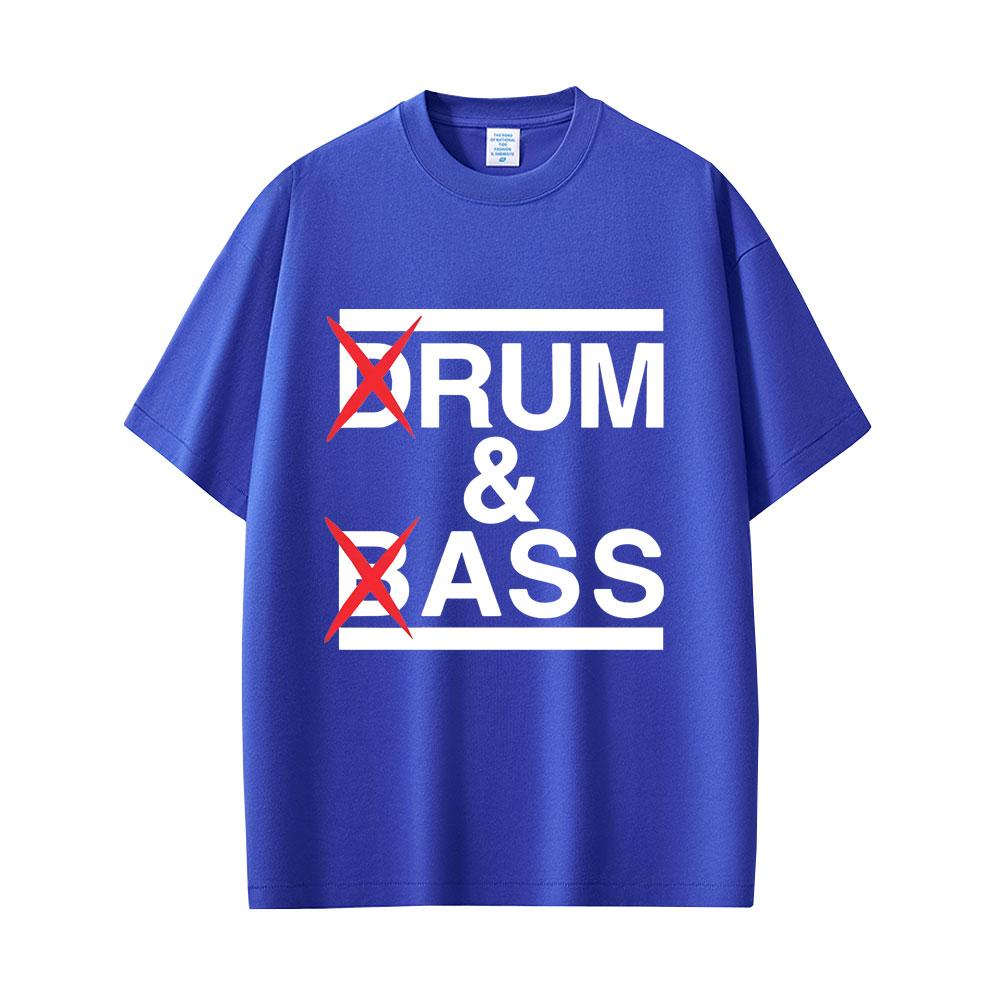 Drum and Bass Funny Meme T Shirts Rum and Ass Lovers Jokes Short Sleeve Men Casual Cotton T-shirt Men's Fashion Oversized Tshirt