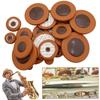 Sax Pads Long Lasting Alto Sax Pads Professional Leather Saxophone Cushions Sax Leather Pads for Sax Enthusiasts Players