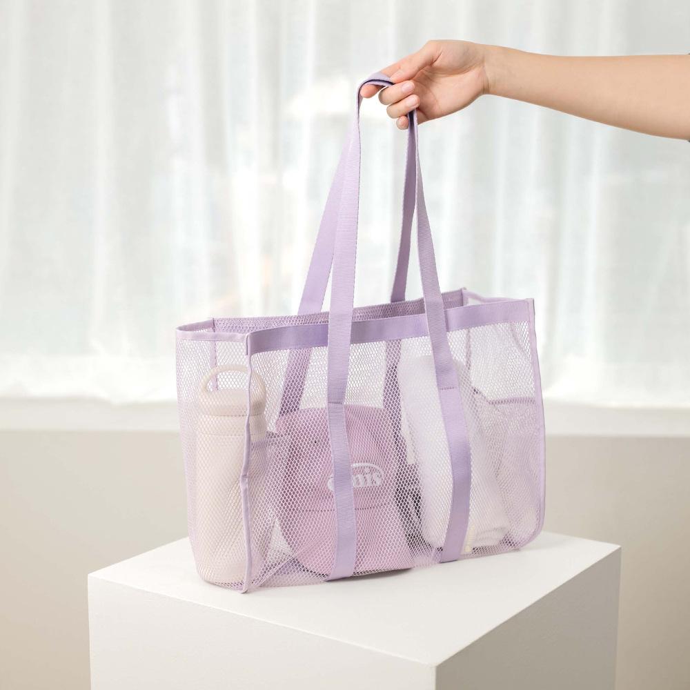 Roztomilá velká multifunkční síťovaná prodyšná taška do tašky Volný čas Cestování Velkokapacitní úložná taška Nákupní taška Domácí organizér taška