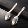 Household Long Handled Dessert Flat Bottomed Spoon