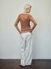 Reply Ribbed Layered Cardigan Set_Brown