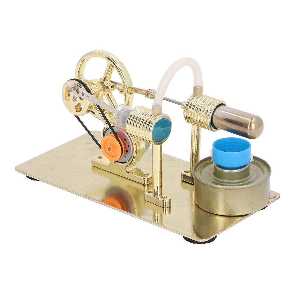 Stirling Engine Motor Model Easy Assemble Electricity Generator Science Educational Toy Golden