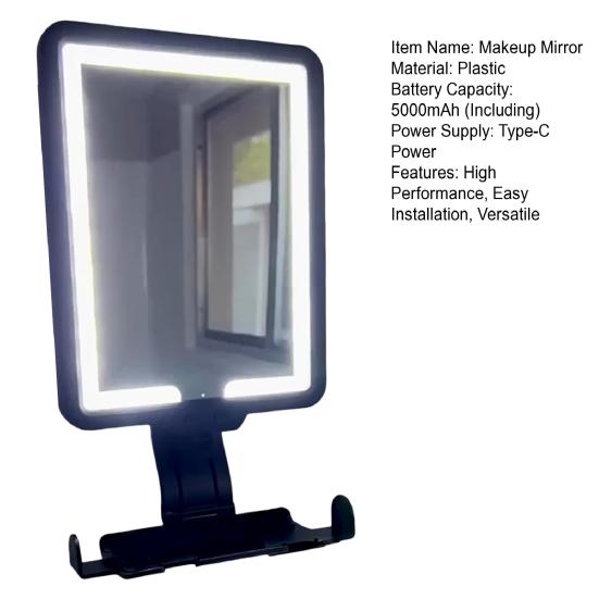 Yousheng Makeup Mirror Anti-Fog Bathroom Heating 78 LED Beads 3-Color Light Brightness Adjustable Anti-fog Bathroom Mirror