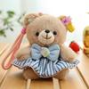 13Cm Sweet Cute Plush Bear Trinkets Rabbit Key Ring Fashion Jewelry Keychain Bag Pendant Birthday Gift Bag Decor