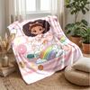 Stuffed Animals and Color Balls Theme blanket Lightweight Warm Flannel Blanket Decorative Throw Blanket for Home Decoration