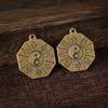 Taoism Bagua Diagrams Pendant Chinese Amulet Yin Yang Divination Charms Diy Making Waist Keychain Jewelry Accessory