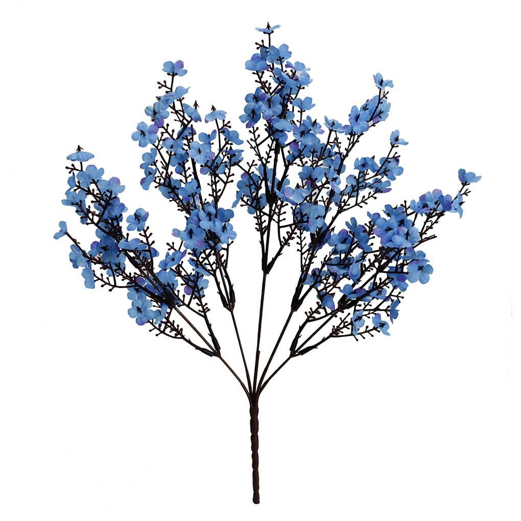 

Искусственный букет цветов гипсофилы, имитация декора, пластиковый тканевый цветок синий