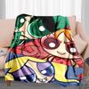 1PC The Powerpuff Girls printed blanket, all season lightweight home office outdoor nap multifunctional blanket A9