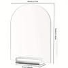 10pcs Arched Acrylic Sheets with Stand DIY Arch Acrylic Sign Blank for Wedding Sign Menu Sign Drink Bar List Signs Event Parties