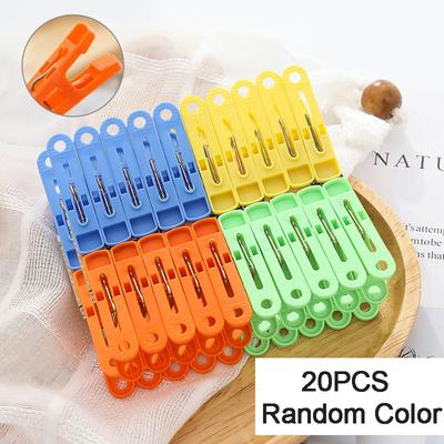 Charm Plastic Laundry Clips Convenient For Clotheslines Colorful Drying Racks Clothespins Spring Clamp