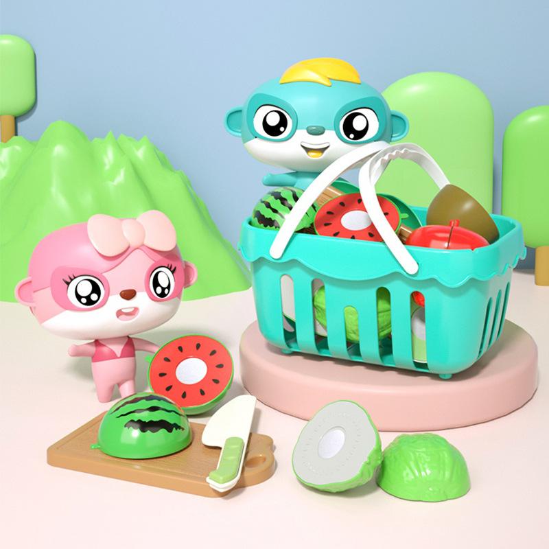Cut Cut Music Toys Fruit And Fruit And Vegetable Puzzle Play House Kitchen Cut Vegetables Children'S Baby Child Toy Set
