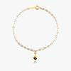 14K 18K Hollow Scallop Cut Oval Chain Gold Bracelet