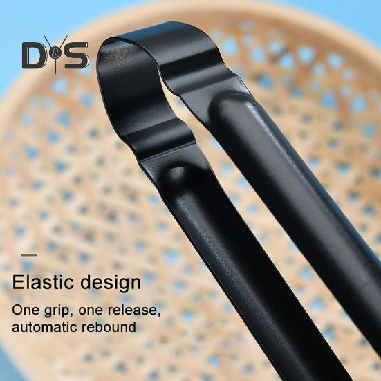 Barbecue Charcoal Tong Ergonomic Design Heat Resistant Multipurpose Metal Handle Grill Food Clip Cooking Tool