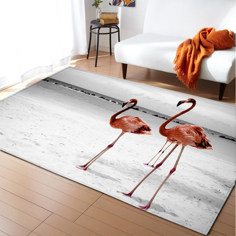 Flamingo Large Carpet Feather Wind Bedroom Floor Mat