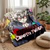 GachiakutaPrinted Flannel Blanket Cozy Skin-Friendly Warm Throw for Couch Bed Indoor Daily Use