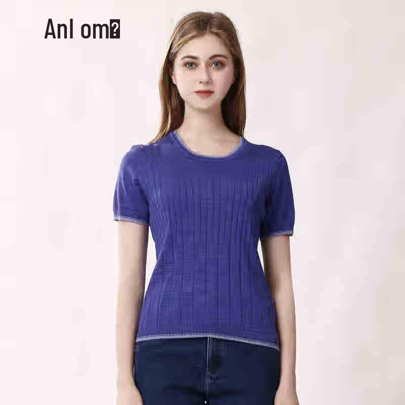 

Anlom Women s Short Sleeve Slim Fit Knit Top 3XL