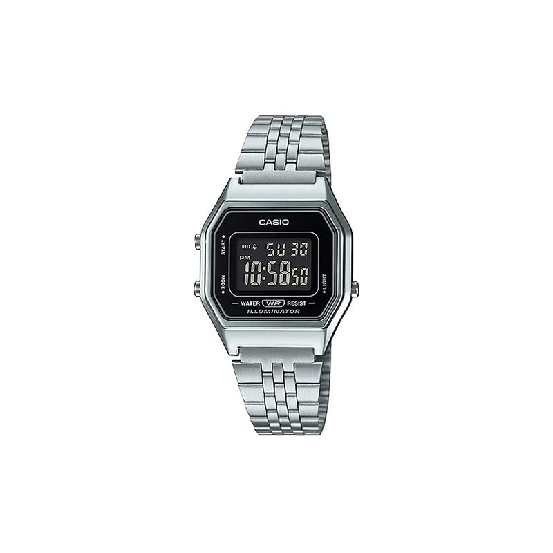 

Casio STANDARD series small silver watch, business retro LCD, quartz movement, stainless steel strap, Japanese and Korean LA680WA-1B-INTERNATIONAL чёрный
